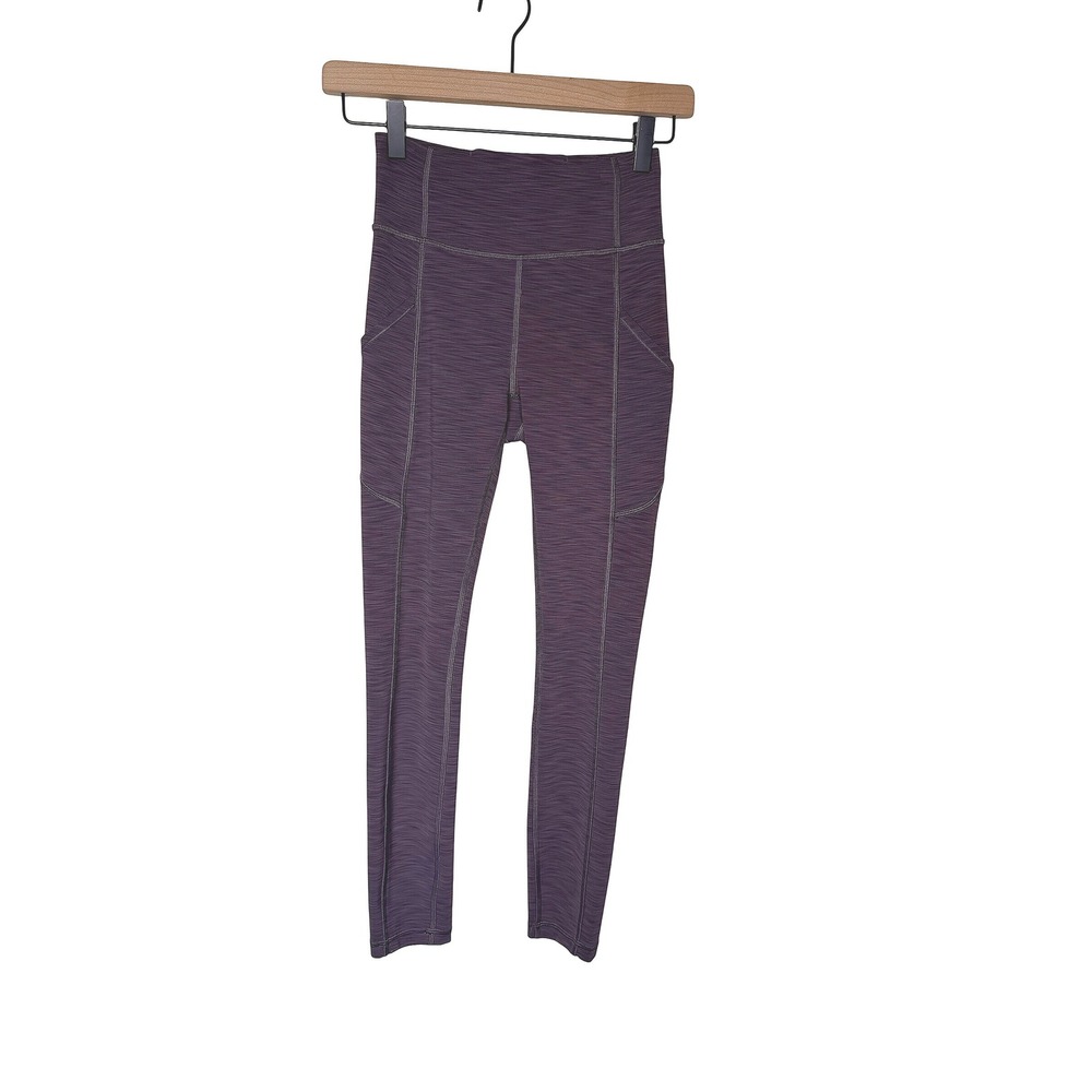 Lululemon Womens 2 Invigorate High Rise 25 Leggings Purple Heathered Everlux